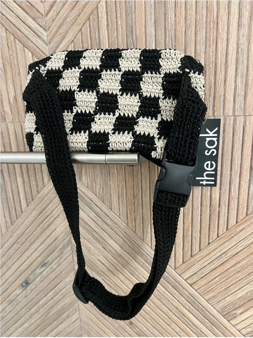 NWT | The Sak Caraway Crochet Check Belt Bag $79